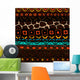 With Ethnic Ornament Wall Decal