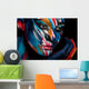 Colorful Portrait Girl Wall Decal