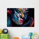 Colorful Portrait Girl Wall Decal