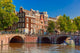 City Amsterdam Canal Bridge Wall Decal