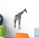 Portrait Giraffe White Wall Decal