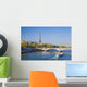 Eiffel Tower with Boat Wall Decal