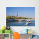 Eiffel Tower with Boat Wall Decal