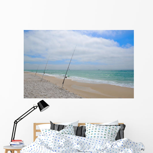 Fishing Gulf Mexico White Wall Decal