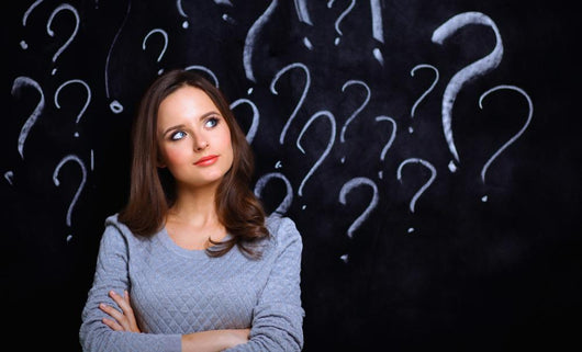 Young Girl with Question Wall Decal