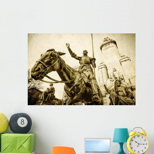 Don Quijote Statue Madrid Wall Decal
