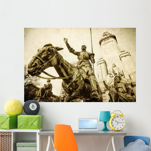Don Quijote Statue Madrid Wall Decal