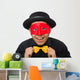 Creepy Masked Man Wall Decal