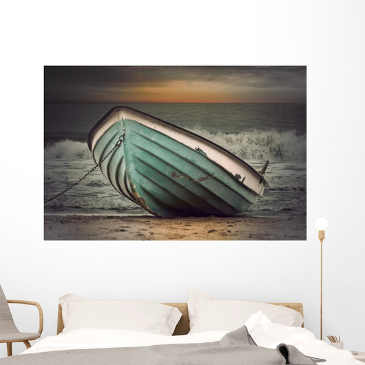 Vintage Boat Stormy Weather Wall Decal