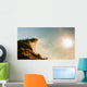 Sunrise with Peak Mountain Wall Decal