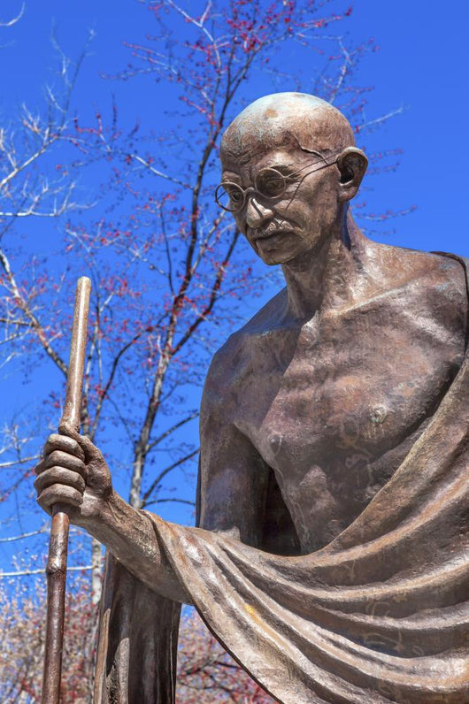 Gandhi Statue Indian Embassy Wall Decal