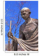 Gandhi Statue Indian Embassy Wall Decal