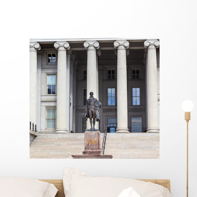 Us Treasury Department Alexander Wall Decal Design 1 shown on a wall