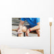 Athlete Checking Fitness Data Wall Decal