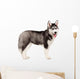 Siberian Husky Puppy White Wall Decal Design 11