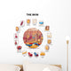Skin Anatomy round Shape Wall Decal
