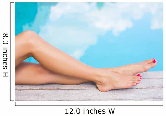 Beautiful Women Legs Pool Wall Decal