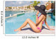 Woman Relaxing Luxury Resort Wall Decal