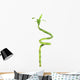 Bamboo Green Plant White Wall Decal