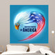 USA Eagle Wall Decal