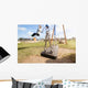 Empty Playground Swing Wall Decal