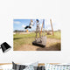 Empty Playground Swing Wall Decal