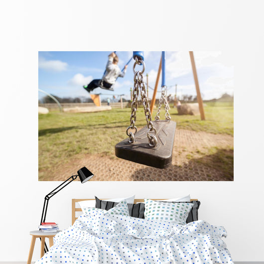 Empty Playground Swing Wall Decal