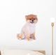 Pomeranian Dog Brown Short Wall Decal Design 2