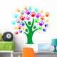 Friendship Hands Tree Team Wall Decal