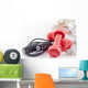 Fitness Equipment Dumbbells Wall Decal Design 2