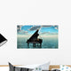 Blue Ocean Piano Wall Decal