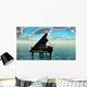 Blue Ocean Piano Wall Decal