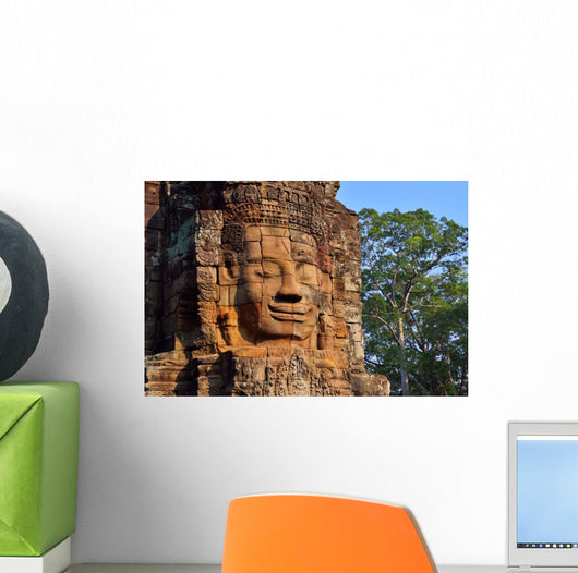 Faces Bayon Ancient Temple Wall Decal