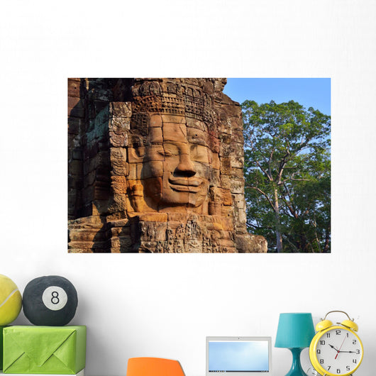Faces Bayon Ancient Temple Wall Decal