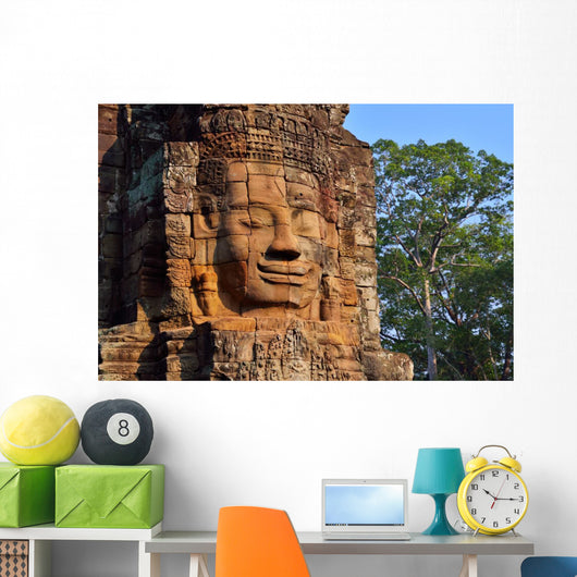 Faces Bayon Ancient Temple Wall Decal