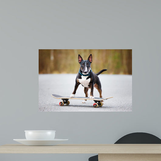 Dog Skateboard Wall Decal