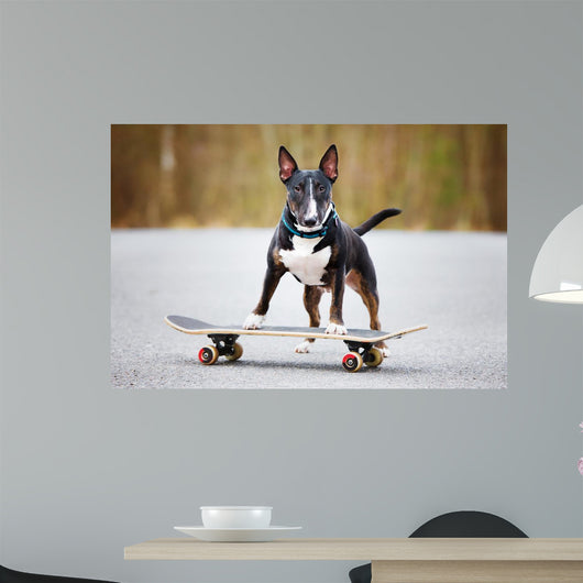 Dog Skateboard Wall Decal