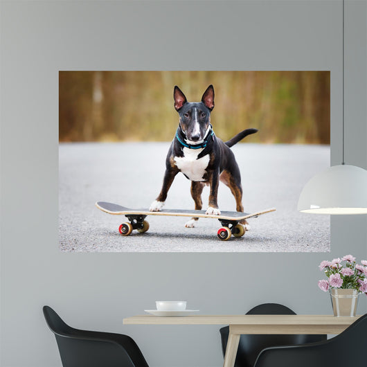 Dog Skateboard Wall Decal