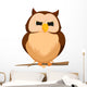 Owl Cartoon Wall Decal
