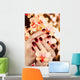 Women's Manicure with Maroon-red Wall Decal