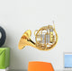 Double French Horn Wall Decal