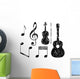 Grunge Elements Music Wall Stickers Wall Decal