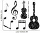 Grunge Elements Music Wall Stickers Wall Decal