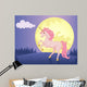 Moon and Unicorn Wall Decal Design 3