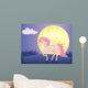 Moon and Unicorn Wall Decal Design 2