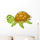 Cute Sea Turtle Cartoon Wall Decal