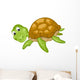 Cute Sea Turtle Cartoon Wall Decal