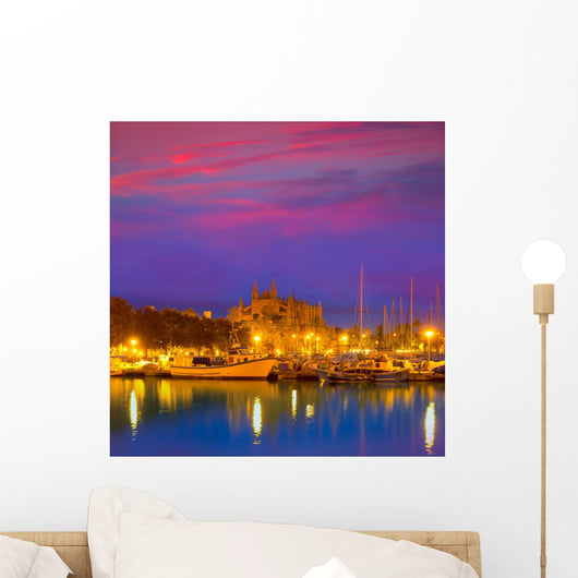 Palma Mallorca Sunrise with Wall Decal
