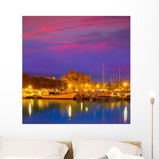 Palma Mallorca Sunrise with Wall Decal
