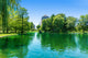 Boston Common Lake and Wall Decal